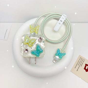 Yivenbarity Cute Flower Charge Cover For Data Cable