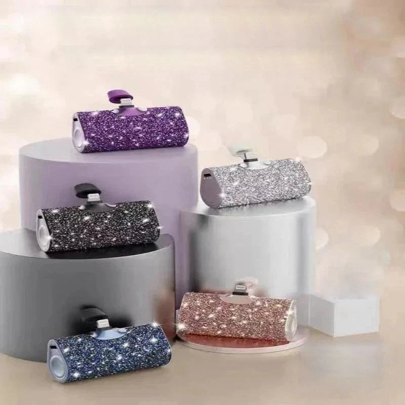 Glitter Charm Portable Mini 20W 5000 mAh Power Bank