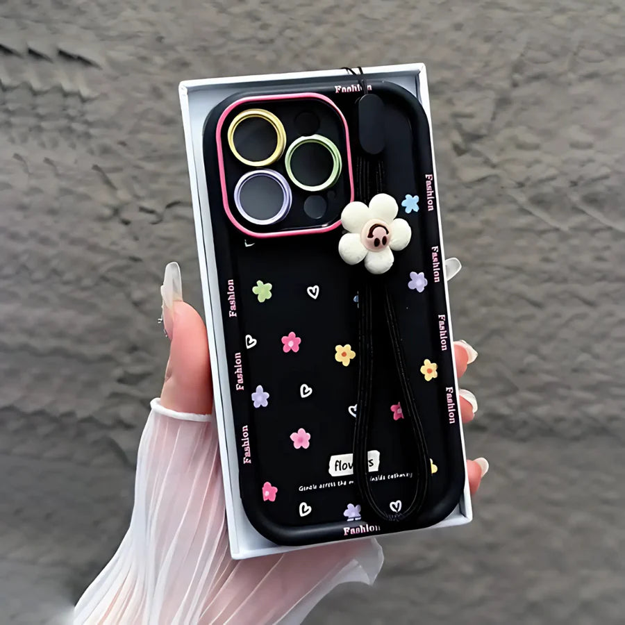 Mini Flowers Case with Charms