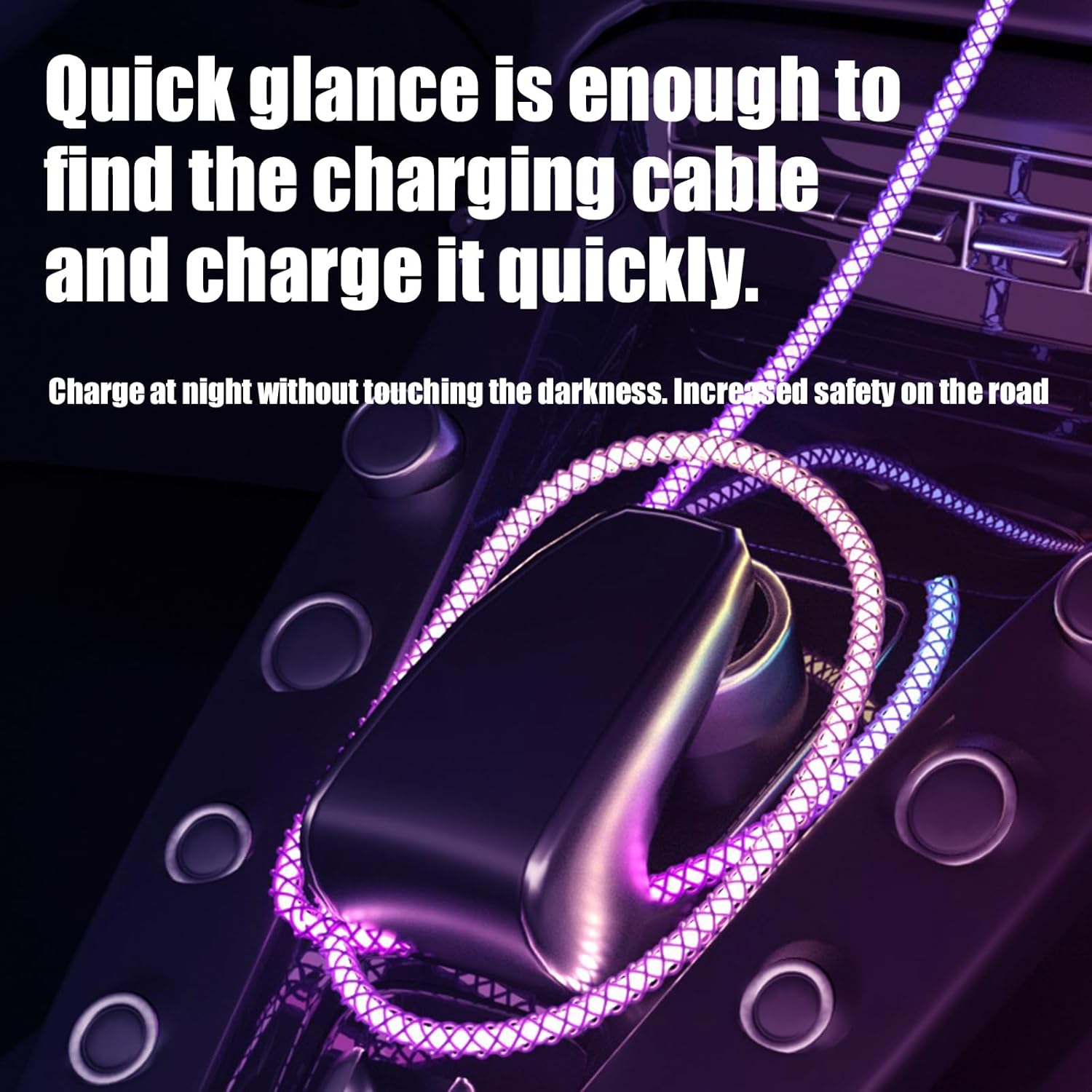 HOCO RGB Glowing Type C Turbo Charging Cable - High Quality.