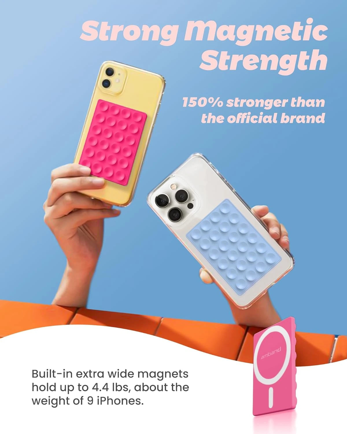 Silicone Sticky Grip Secure Holder for iPhone