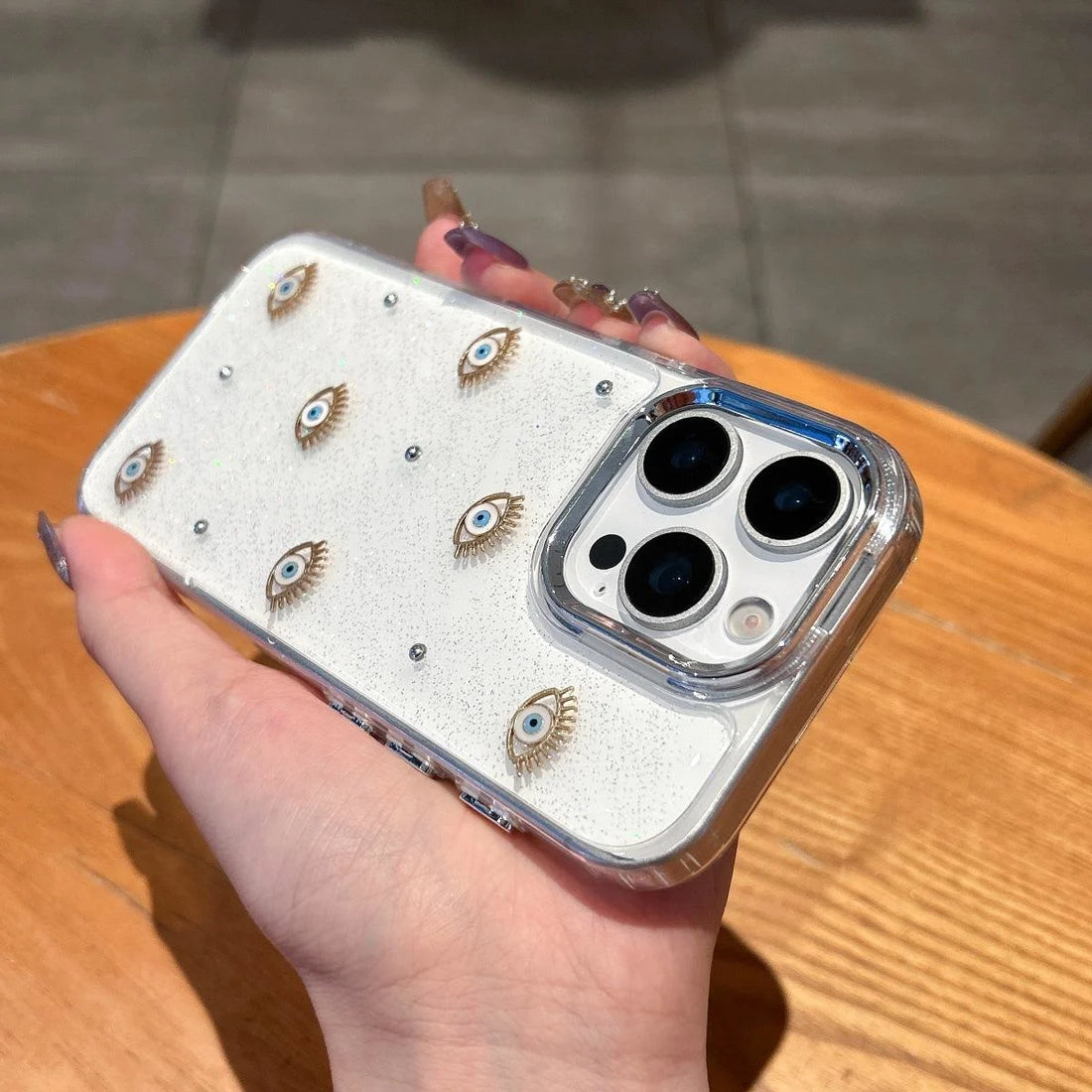 Evil Eye Crystal Clear Case