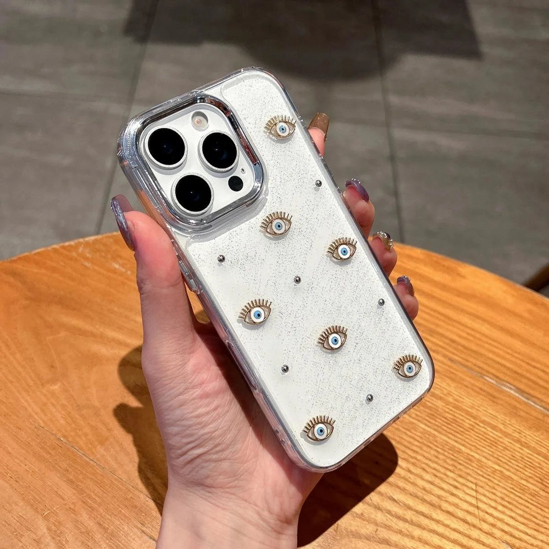 Evil Eye Crystal Clear Case