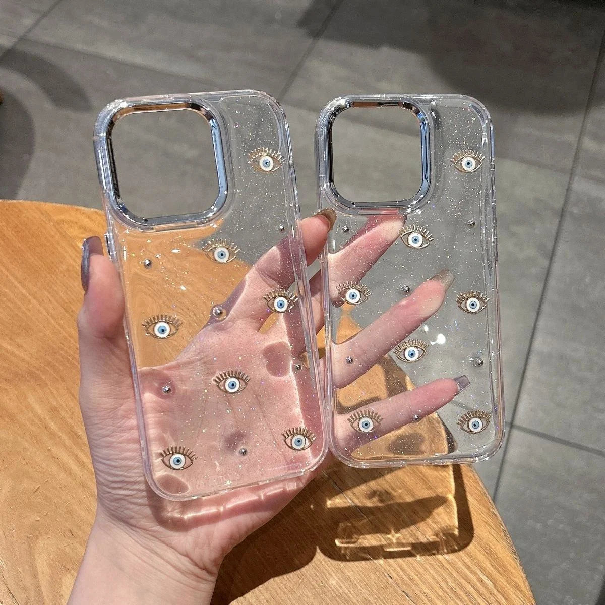 Evil Eye Crystal Clear Case