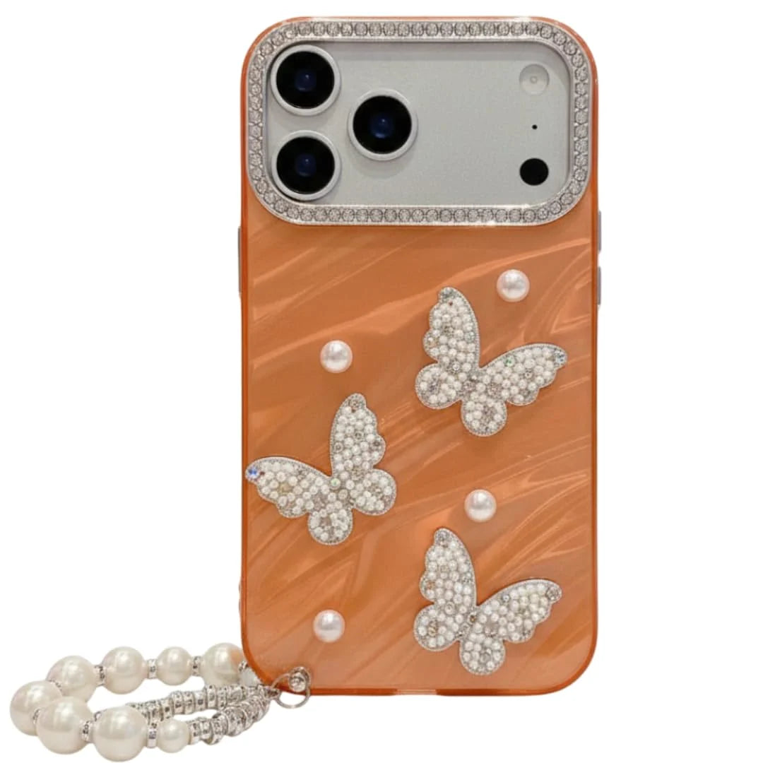 ORRY elegant butterfly case with rhinestone details