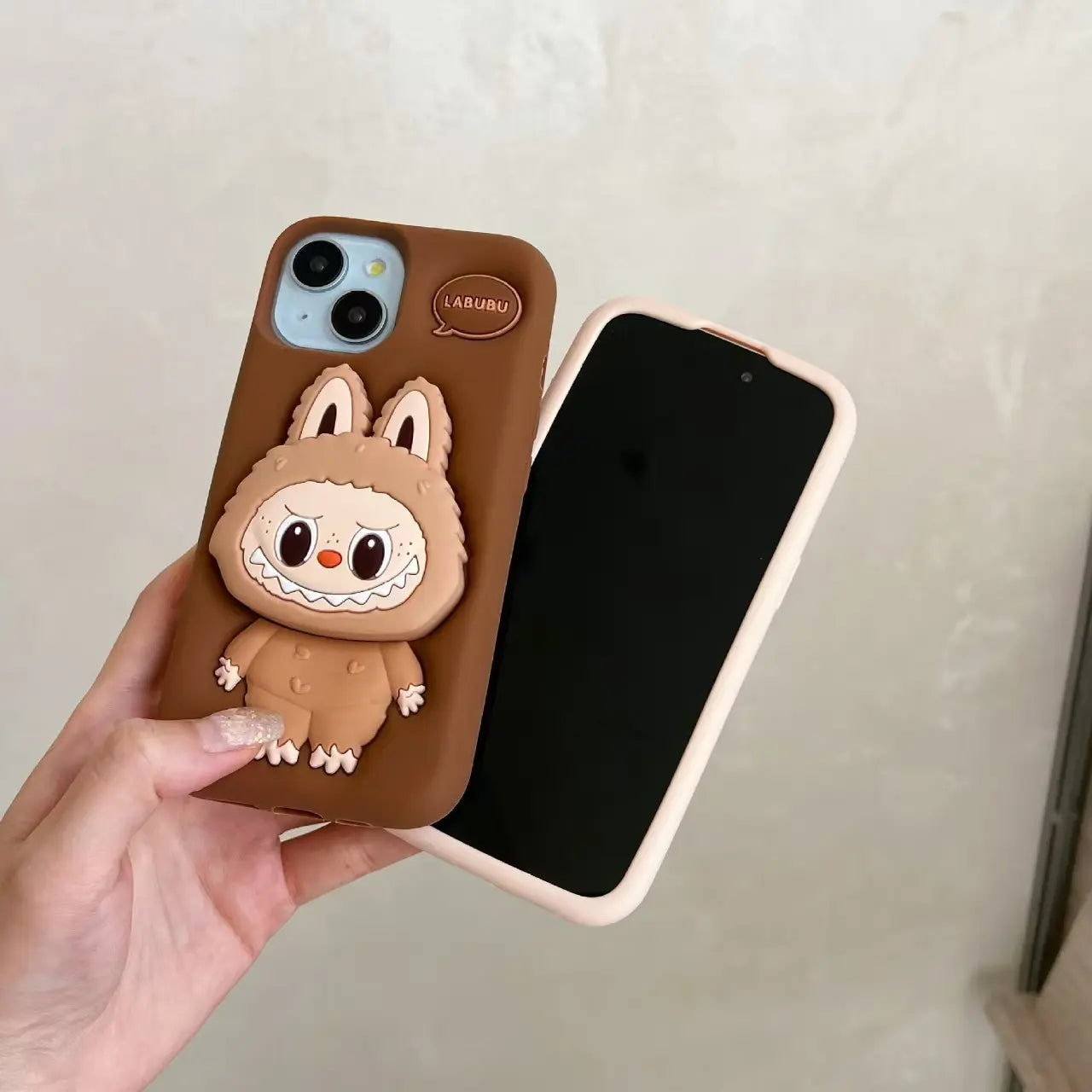 Labubu 3D Silicone Phone Holder Case