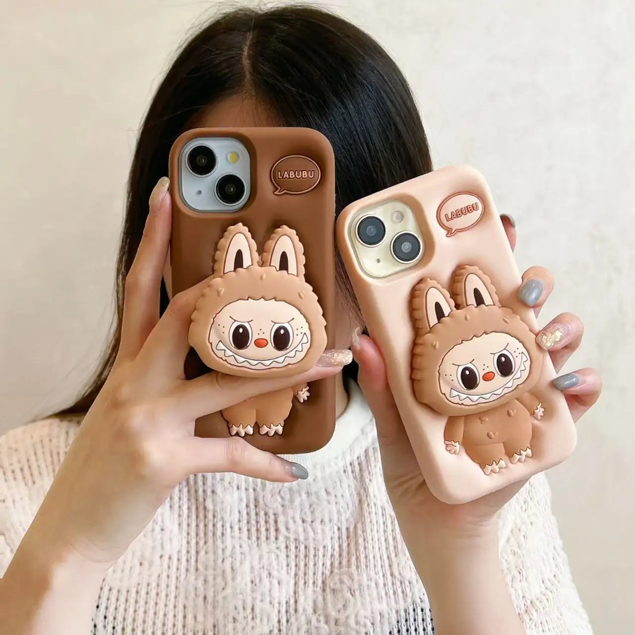 Labubu 3D Silicone Phone Holder Case