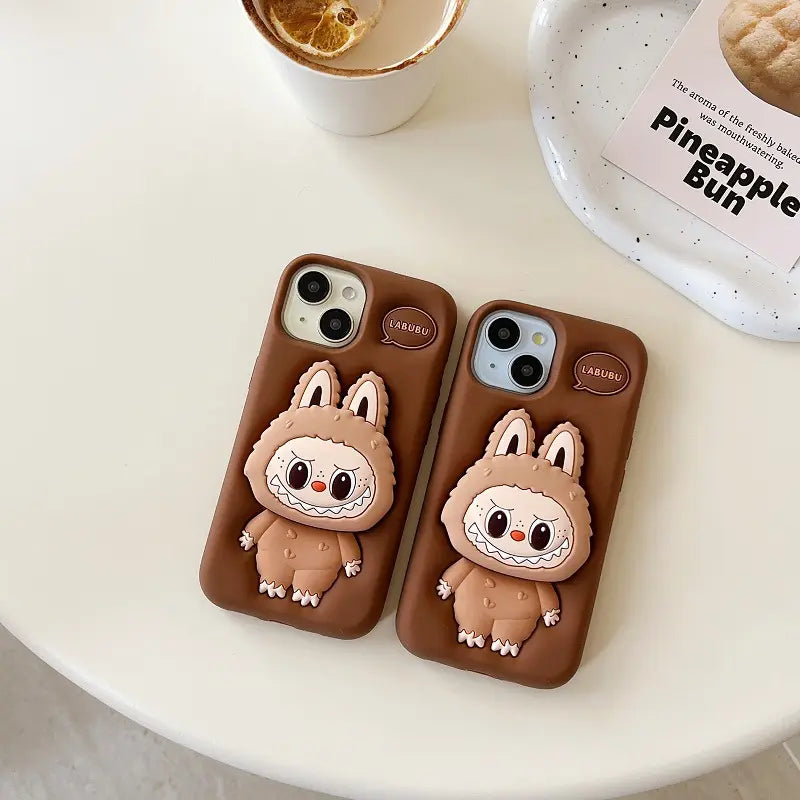 Labubu 3D Silicone Phone Holder Case