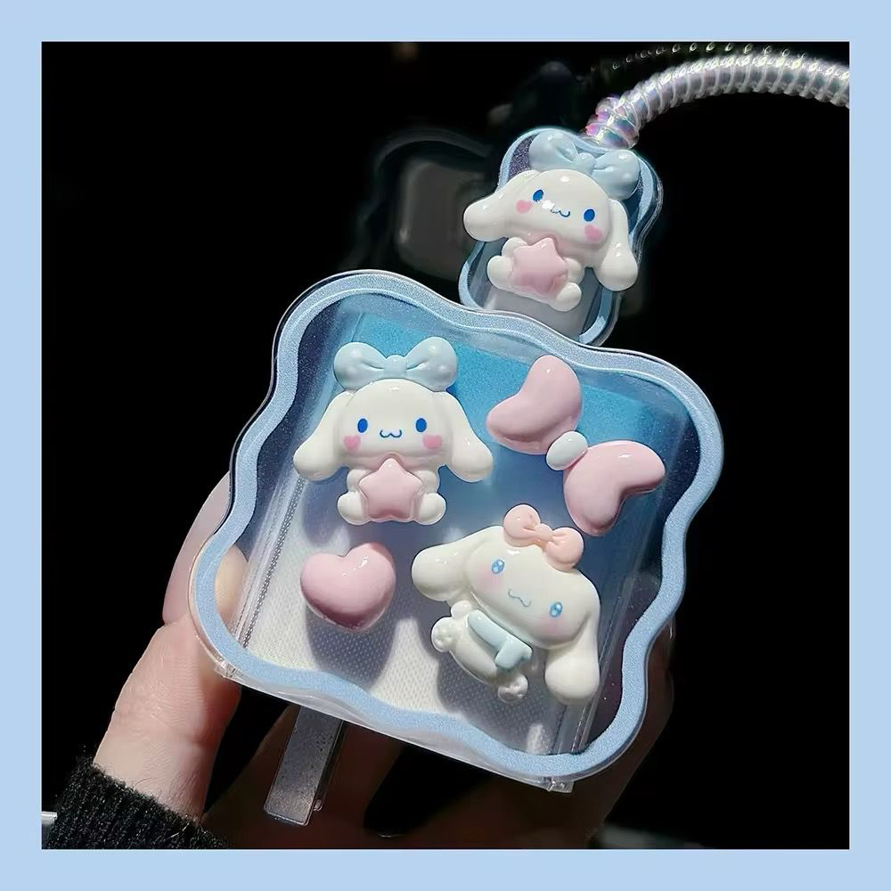 Cartoon Soft Case for iPhone Charger Covers Cable