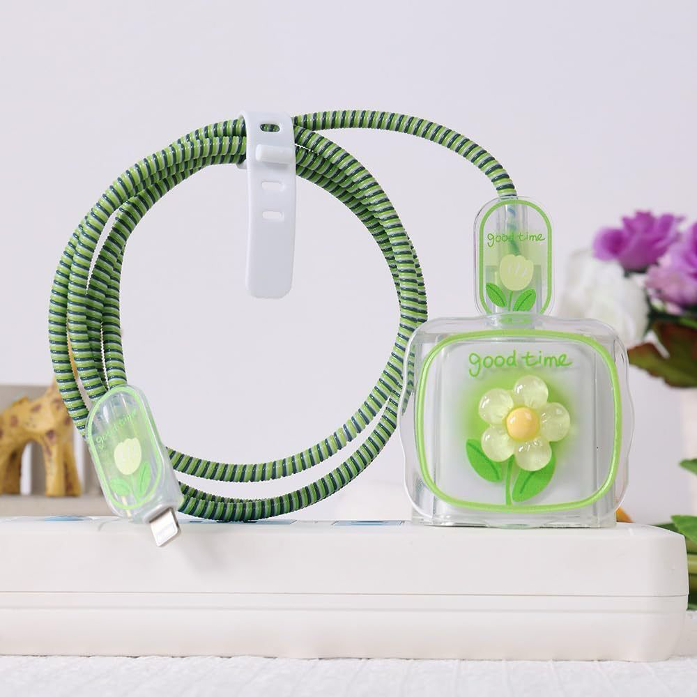 Adorable Green Flower adaptor case