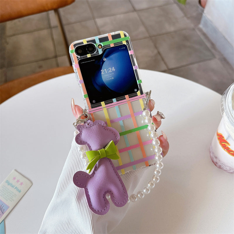 Teddy Love Plaid Case.