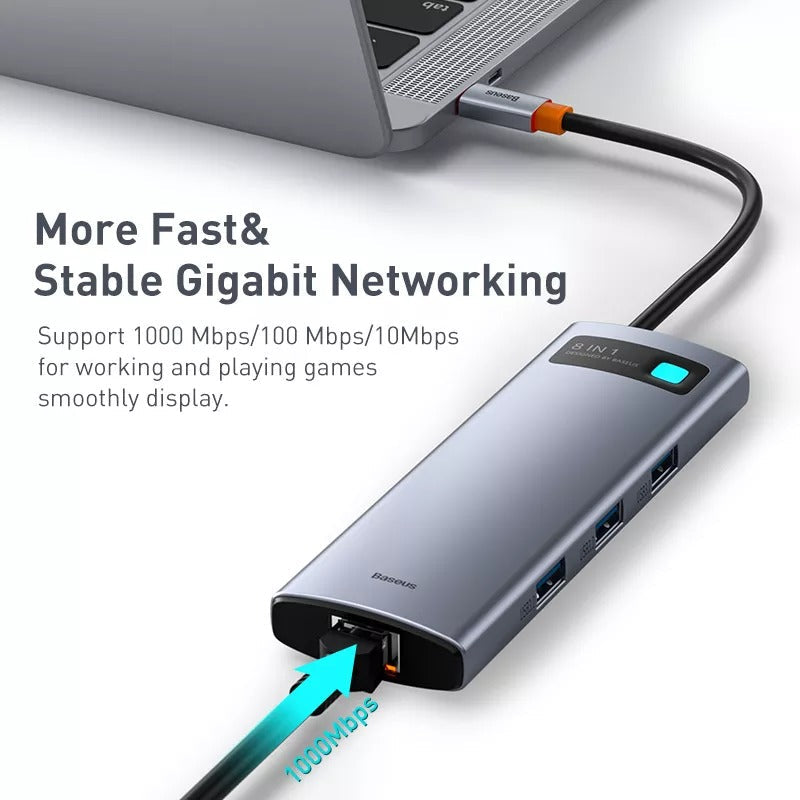 Baseus USB-C 8-in-1 Multiport Adapter