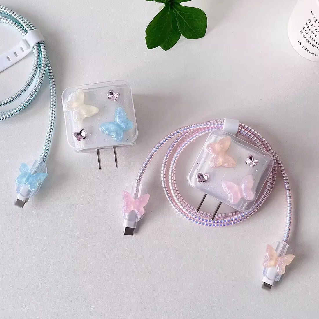 Yivenbarity Cute Flower Charge Cover For Data Cable