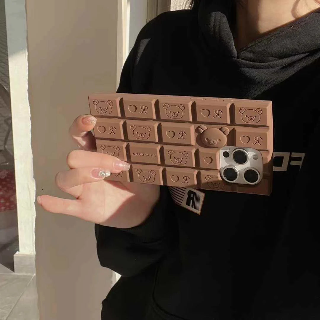 Chocolate Bear and Kitty iPhone Cover