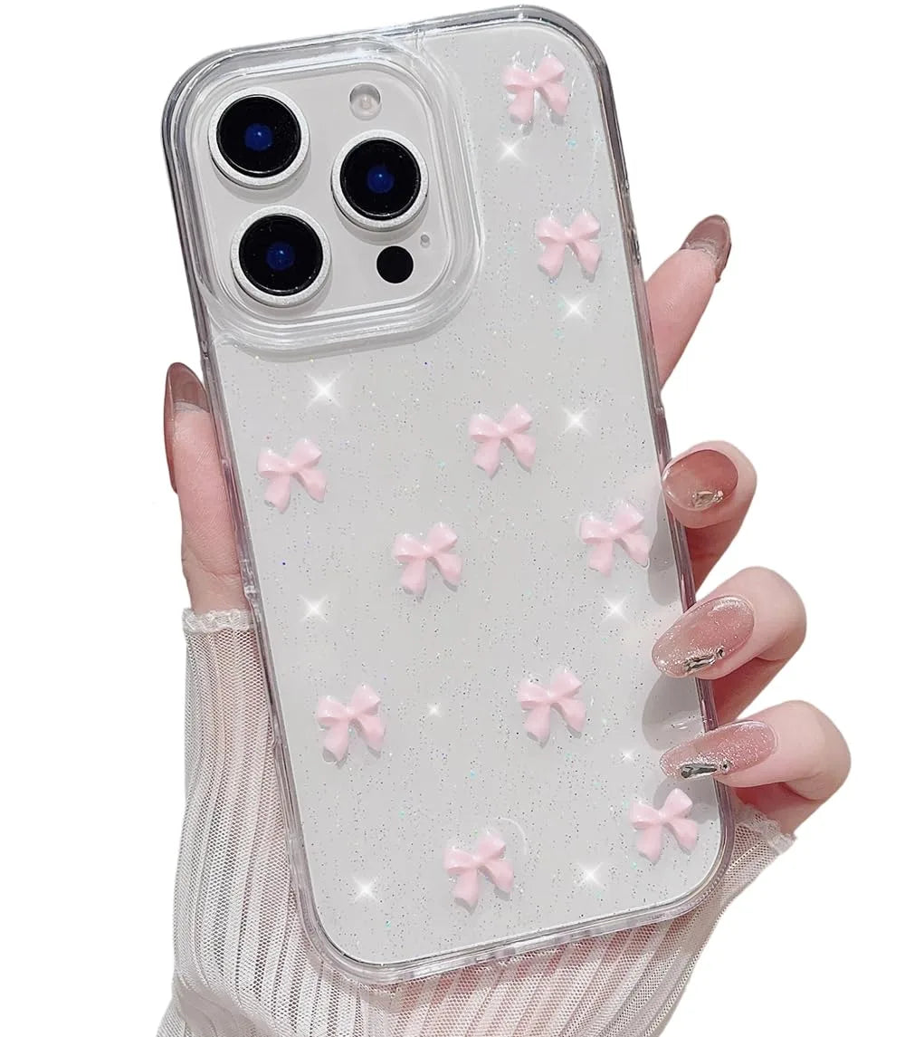 Pink Ribbon Sparkle Case
