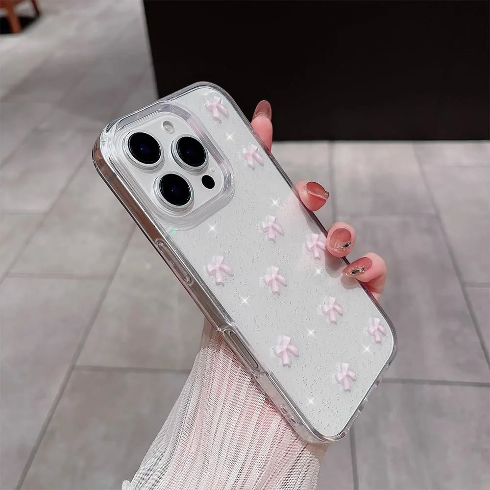 Pink Ribbon Sparkle Case