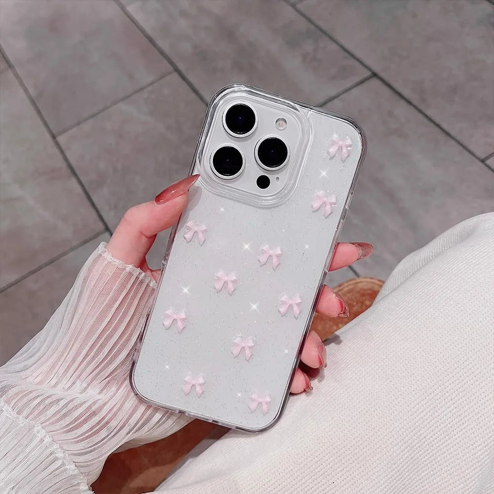 Pink Ribbon Sparkle Case