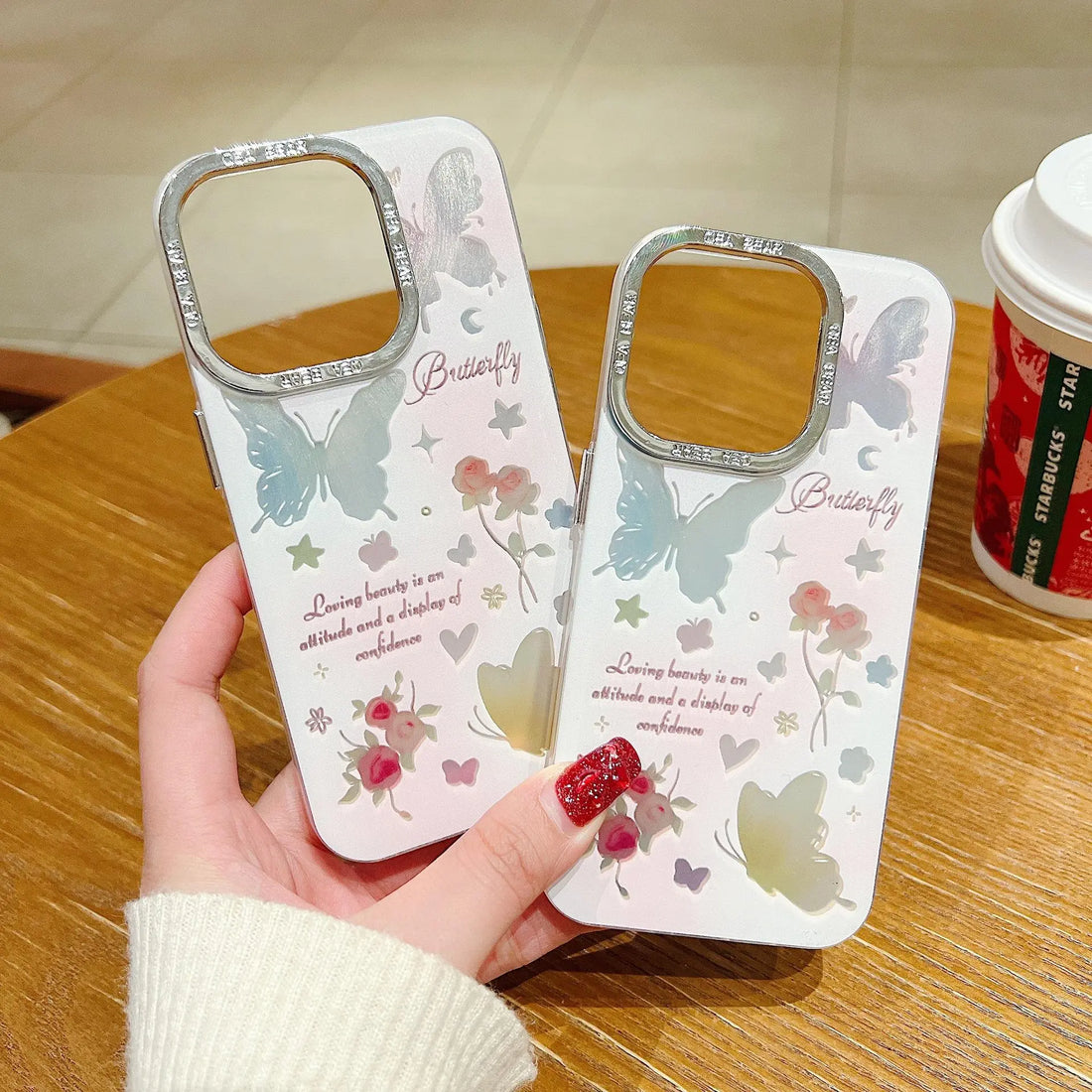 Dreamy butterfly art phone case aesthetic