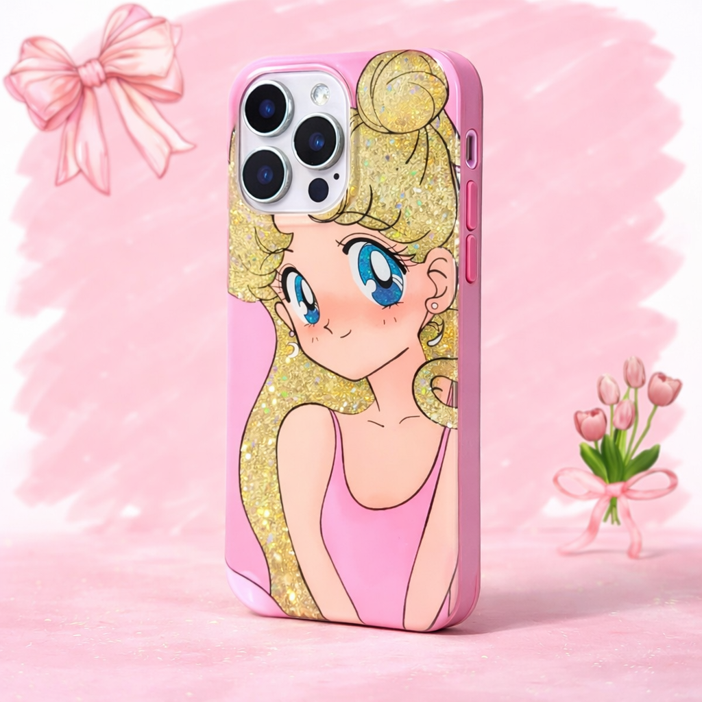 ORRY cute pretty doll glossy pink phone cover