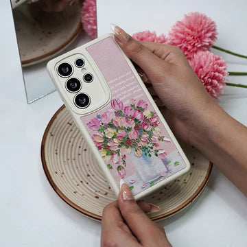 Classic white flower phone case aesthetic