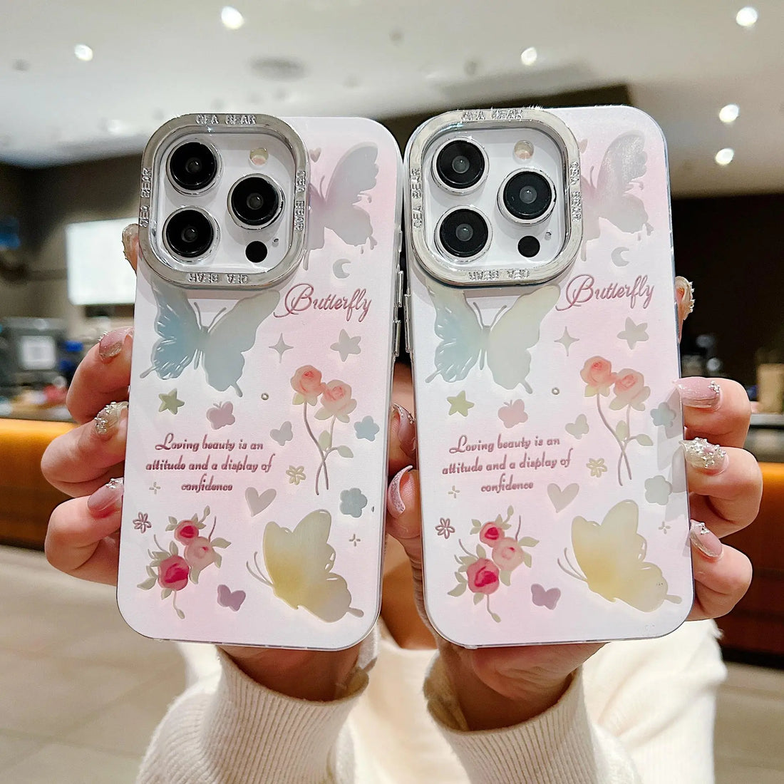 Dreamy butterfly art phone case aesthetic