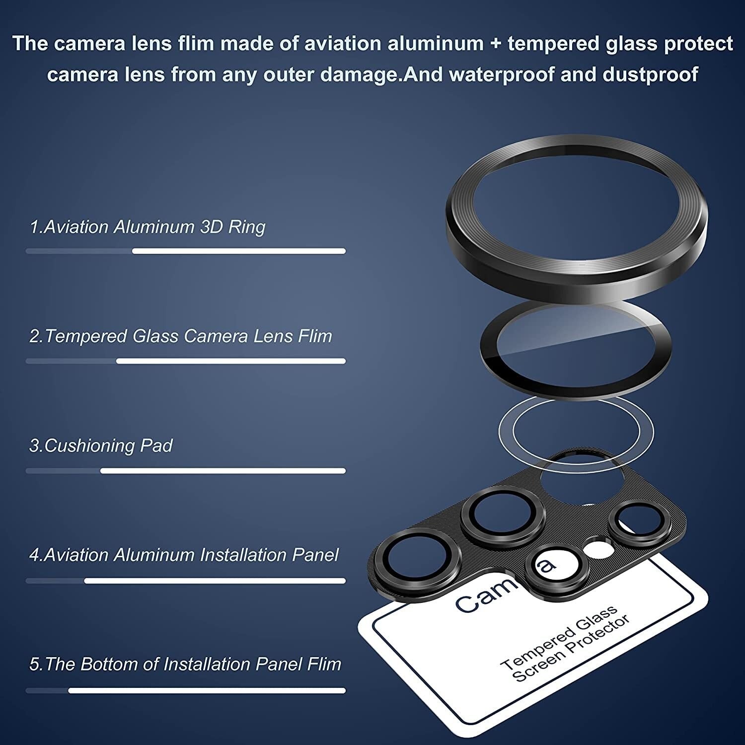 Metal Camera Lens Protector - Samsung