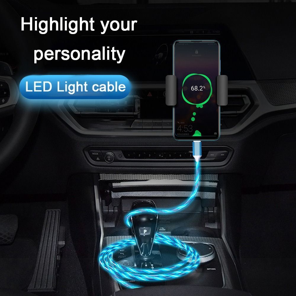 HOCO RGB Glowing Type C Turbo Charging Cable - High Quality.
