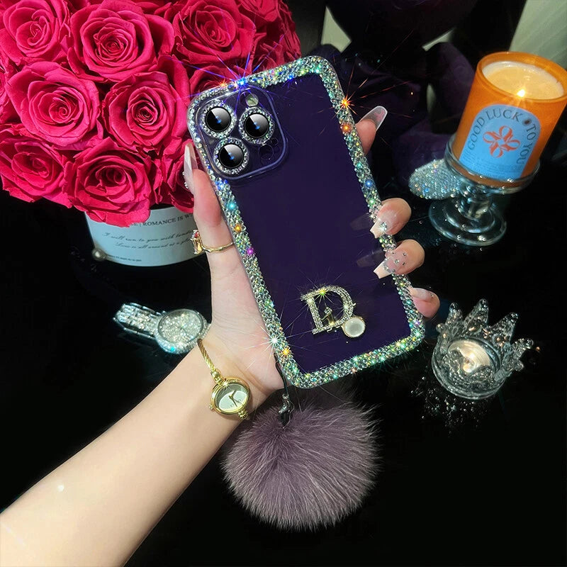 Crystal Luxe Diamond Clear Case w/ Strap