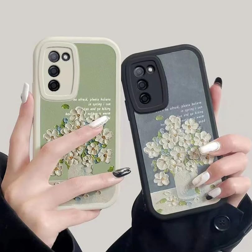 Chic white flower phone cover for everyday use