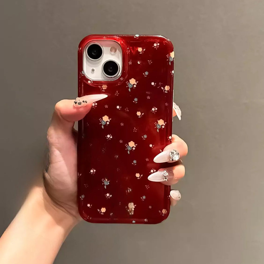 Scarlet Bloom – Elegant Flower iPhone Case